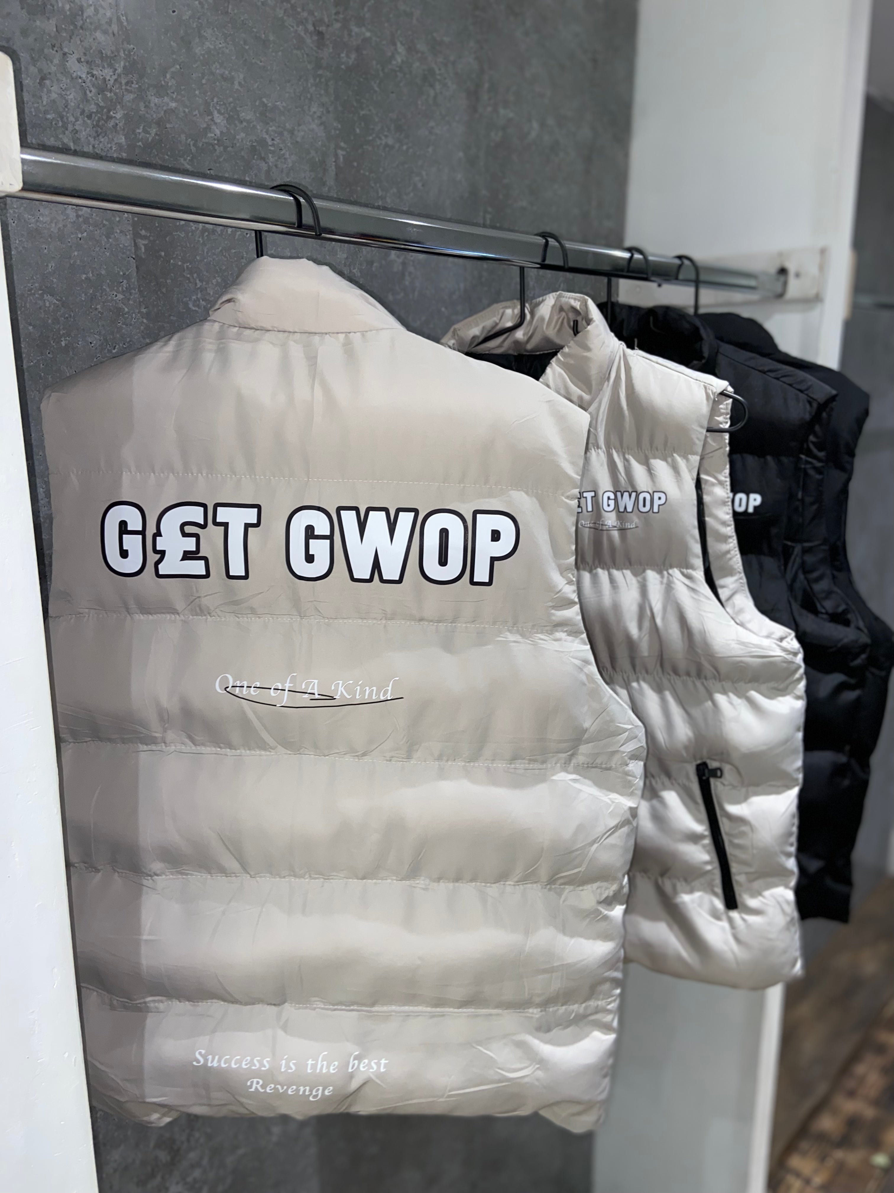 Light Grey Gillet Puffer Jacket