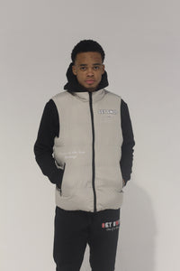 Light Grey Gillet Puffer Jacket