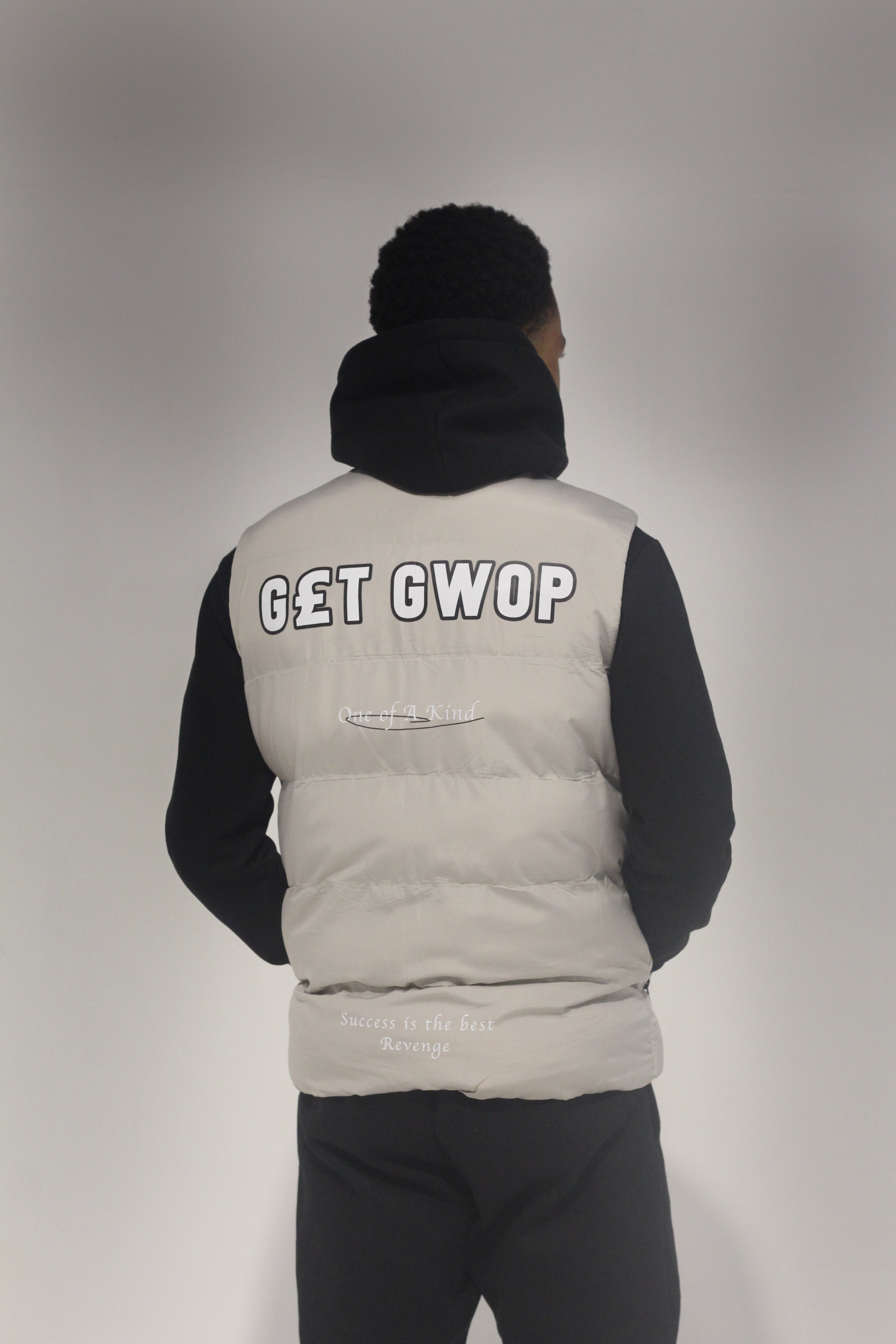 Light Grey Gillet Puffer Jacket