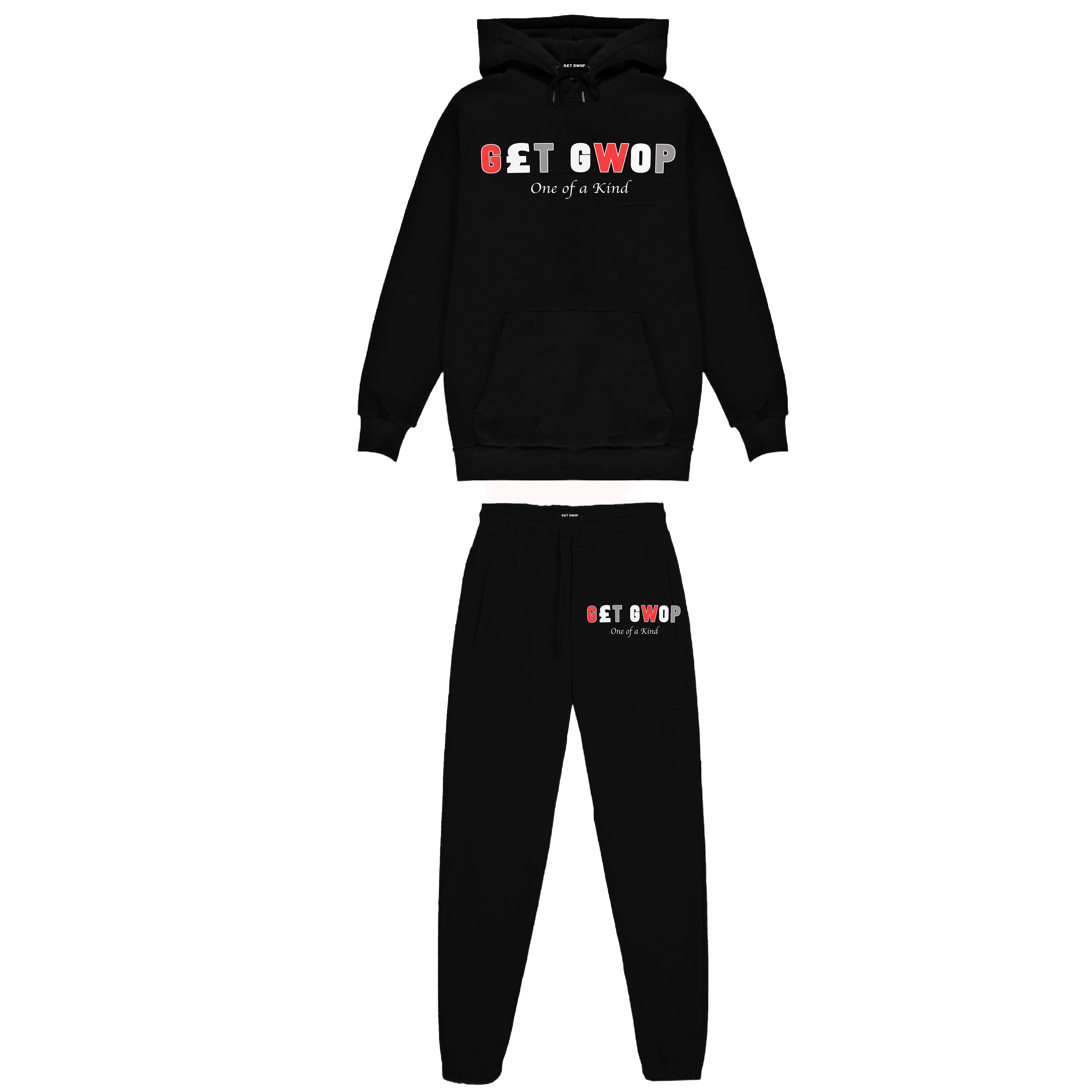 "One of a Kind" Red/Grey- Black Tracksuit